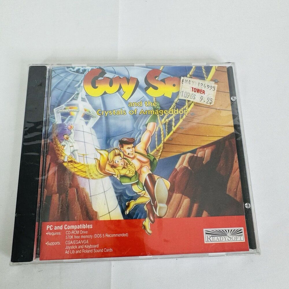 Guy Spy & The Crystals Of Armageddon (PC-Dos, CD-Rom, Jewel Case) BRAND NEW 1991